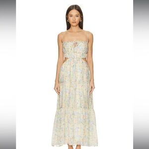 ASTR the label x Revolve Odina Open Back Watercolor Summer Dress